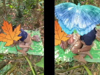 Nghỉ hè cô giáo rủ chồng ra chơi public