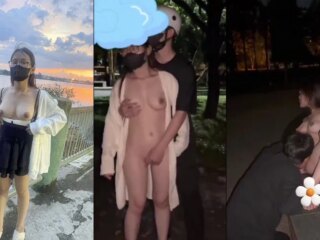 Em sinh viên hồn nhiên cởi đồ ở sân trường đại học