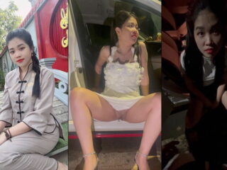 Đưa em đi dạo bắt em cởi đồ bú mút public